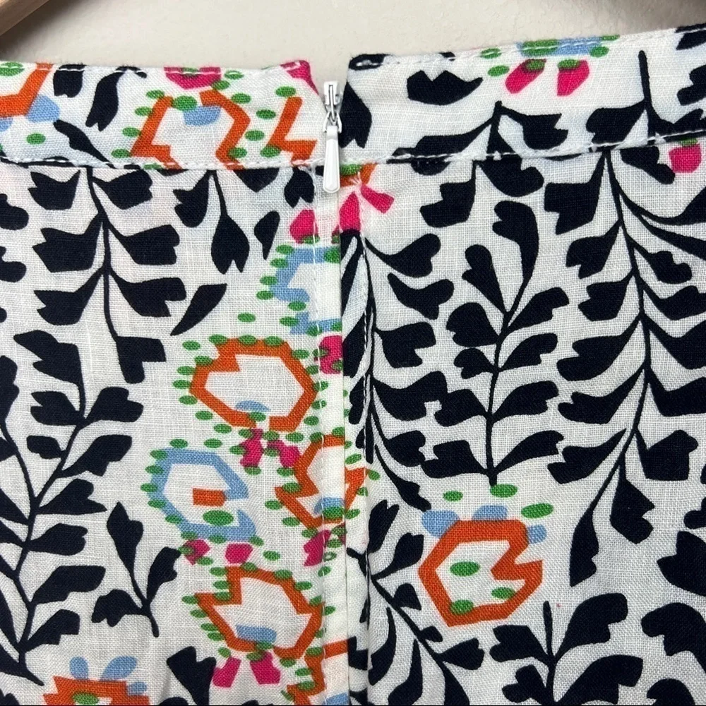 Tory Burch Alexiane Printed Tunic 100% Linen